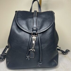 Coach Midnight Leather Backpack
